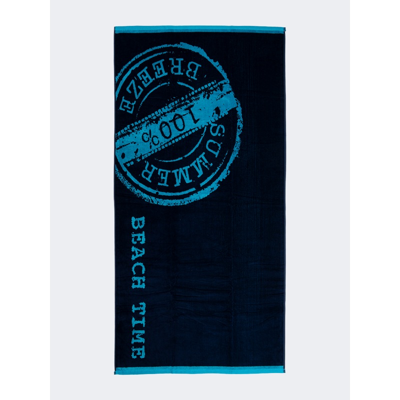 Oil And Gaz Soft Unisex Beach Towel Navy