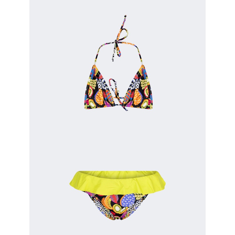 Piccole Monelle Triangle Girls Beach Bikini Set Multicolor