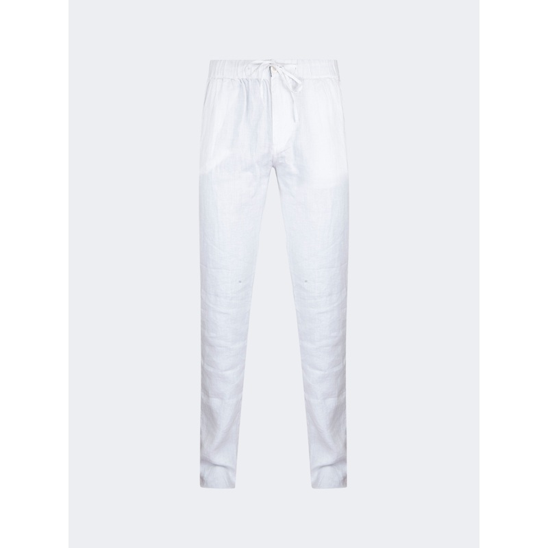 Pier St Barth Palm 100 Men Beach Pant White