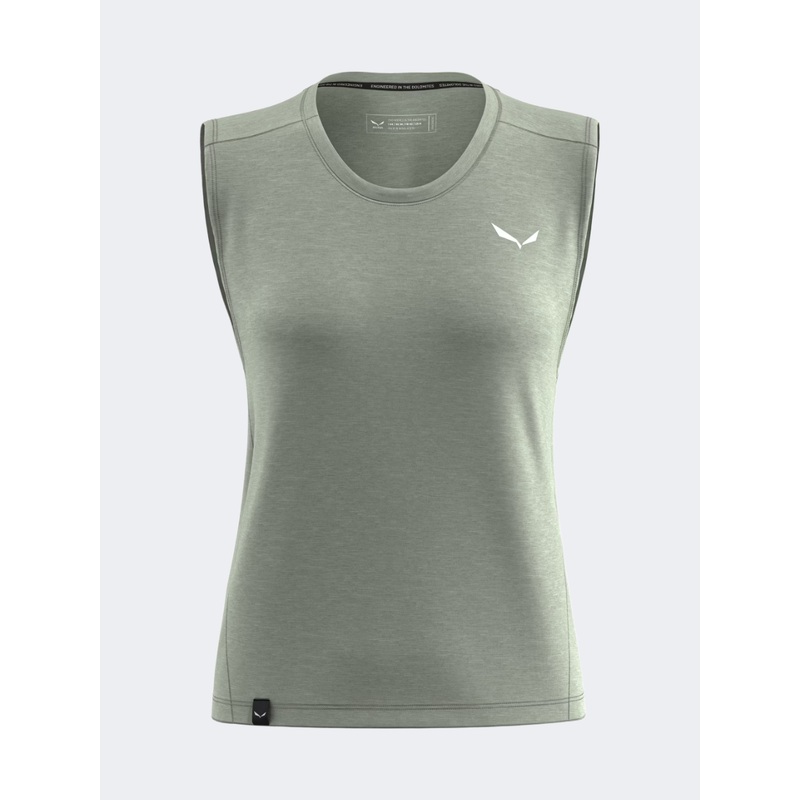 Salewa Eagle Minilogo Merino Women Hiking Tank Shadow