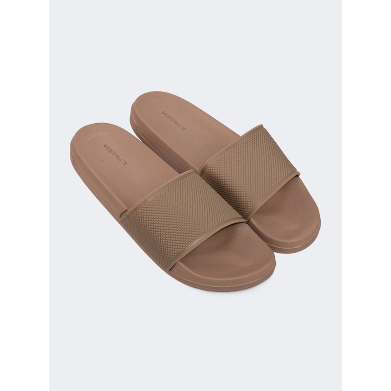 Top Ten Casual Beach Men Slide Brown