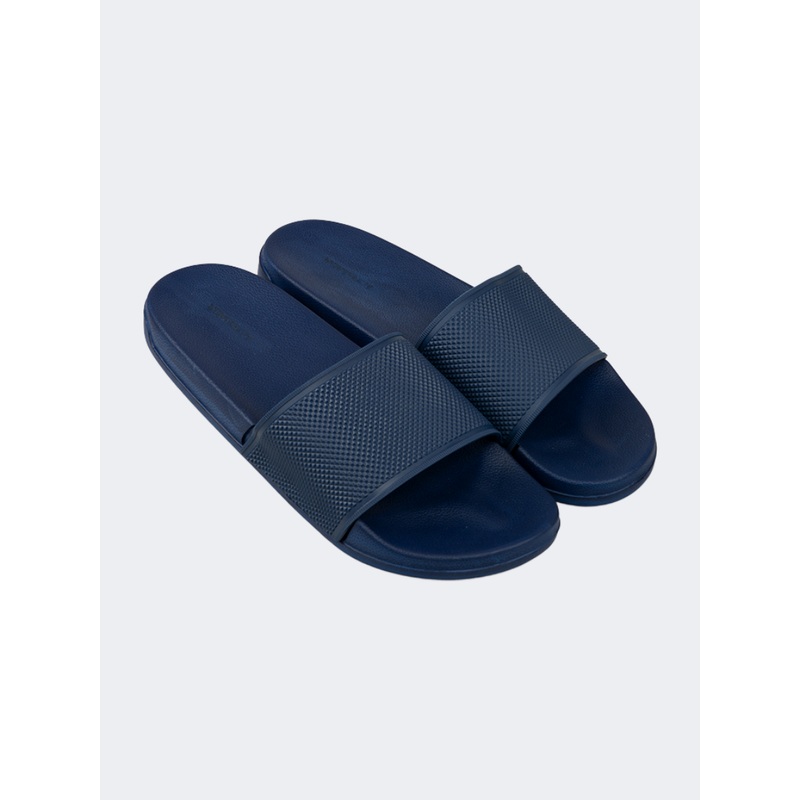 Top Ten Casual Beach Men Slide Navy