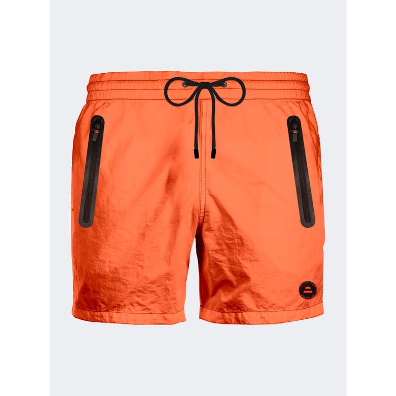Allen Cox Men Beach Swim Short Orange Fluo