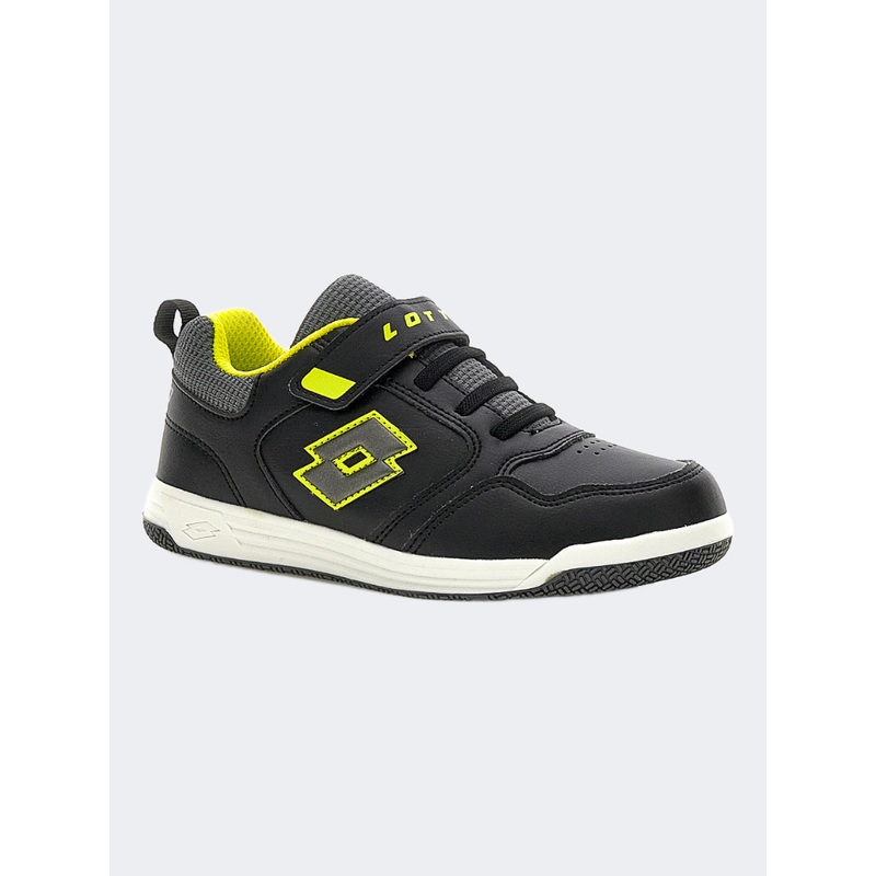 Lotto Ace Amf Ps-Boys Lifestyle Shoes Black/Yellow