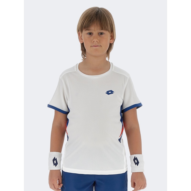Lotto Squadra Iii Kids-Boys Tennis T-Shirt Bright White