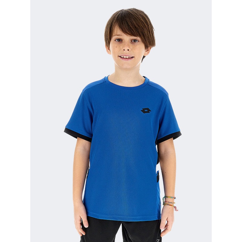 Lotto Squadra Iii Kids-Boys Tennis T-Shirt Skydiver Blue