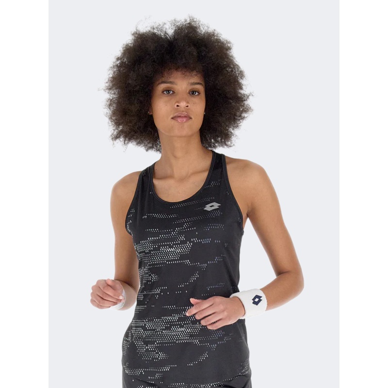 Lotto Superrapida D2 Women Padel Tank Black/Silver