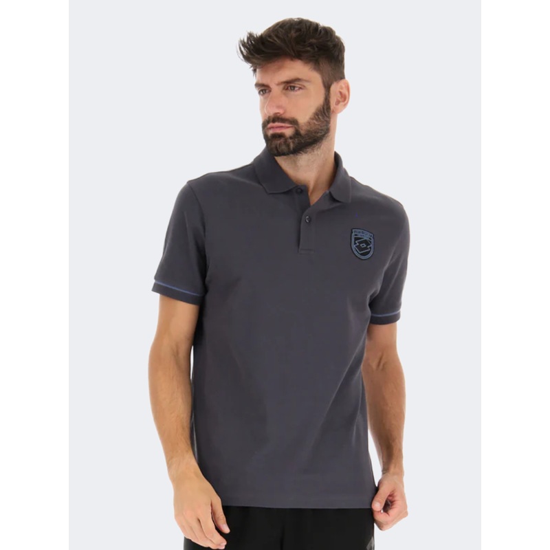 Lotto Venezia Men Lifestyle Polo Short Sleeve Ebony