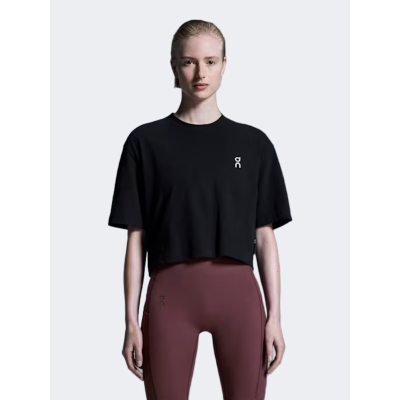 On Club Boxy Women Lifestyle T-Shirt Black
