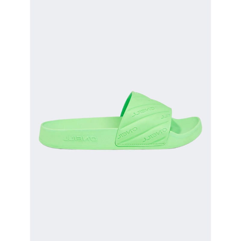 ONeill Rutile Boys Beach Slippers Neon Green