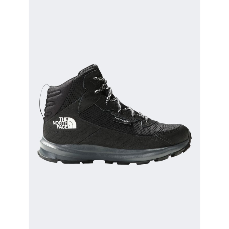 The North Face Fastpack Mid Waterproof Kids Hiking Shoes Black