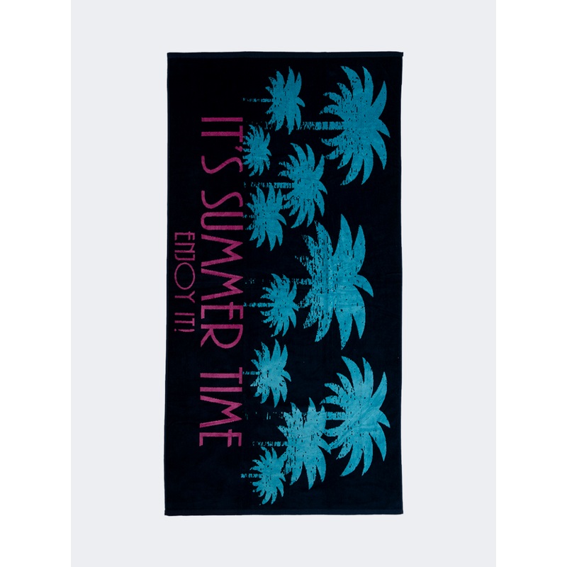Top Ten Soft Women Beach Towel Navy/Pink