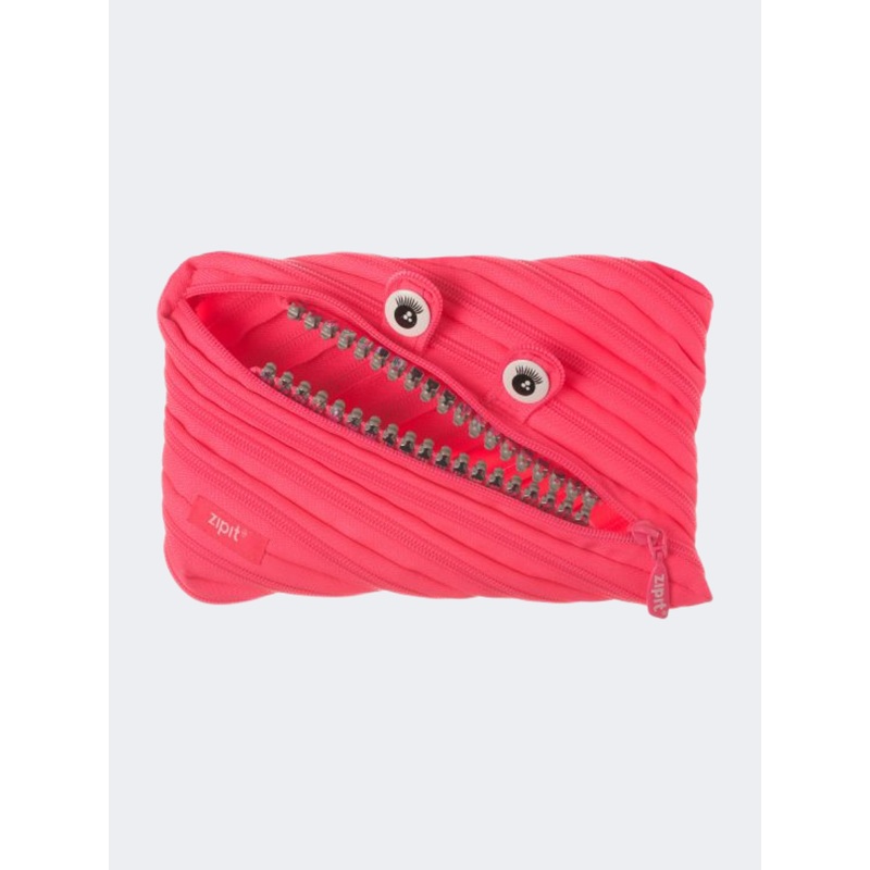 Zipit Grillz Jumbo Pouch Clip Strip Back To School Pencil Case Pink
