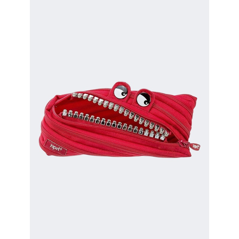 Zipit Grillz Pouch Clip Strip Back To School Pencil Case Dark Red