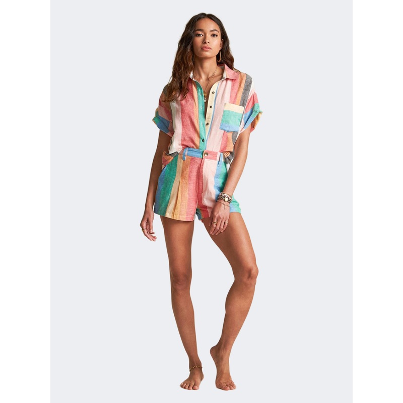 Billabong Hard To Tell Women Lifestyle Short Multicolor