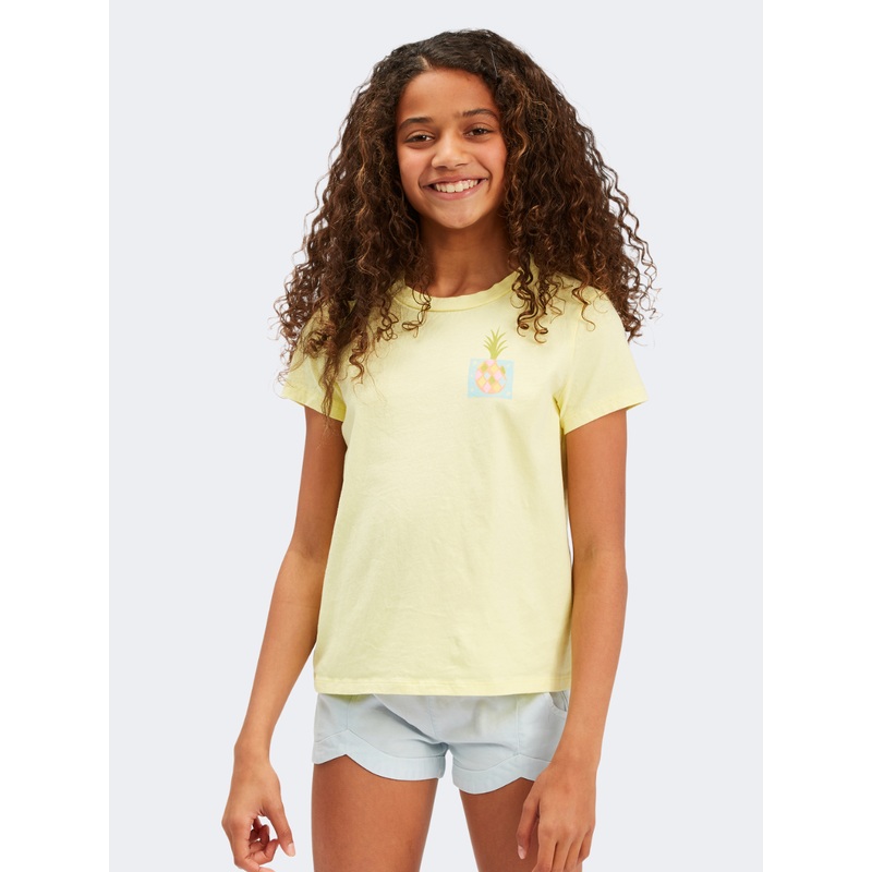 Billabong Sweet Paradise Kids-Girls Lifestyle T-Shirt Lemonade
