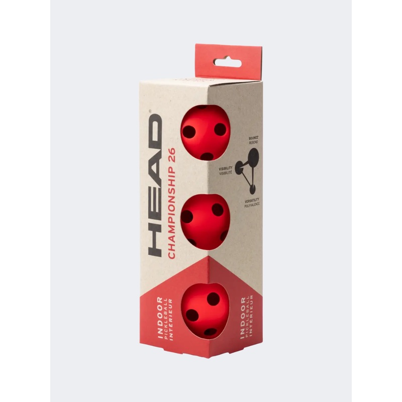 Head 3B Championship 26 ( 12 Units/Mbo) Pickleball Ball Red