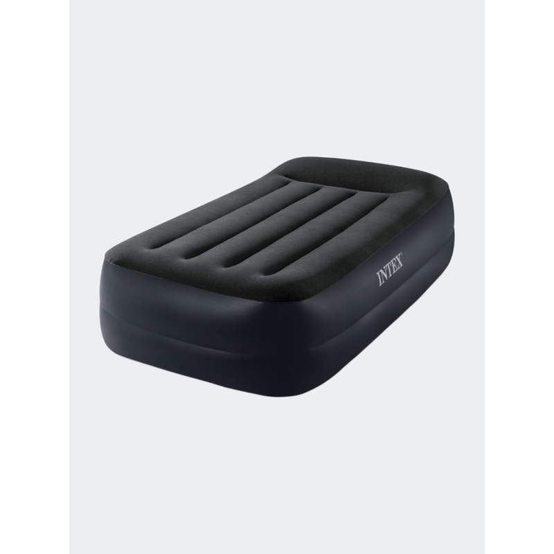 Intex Twin Pillow Airbed Fiber-Tech 99 X 191 X 42 Cm Beach Mats Black