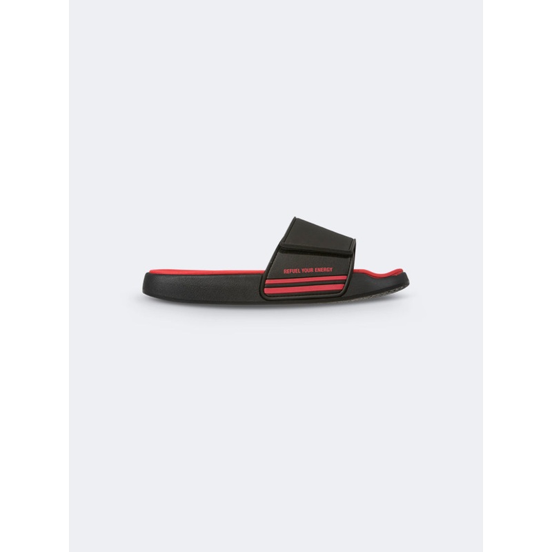 Oil And Gaz Comfy Men Beach Slide Black/Red