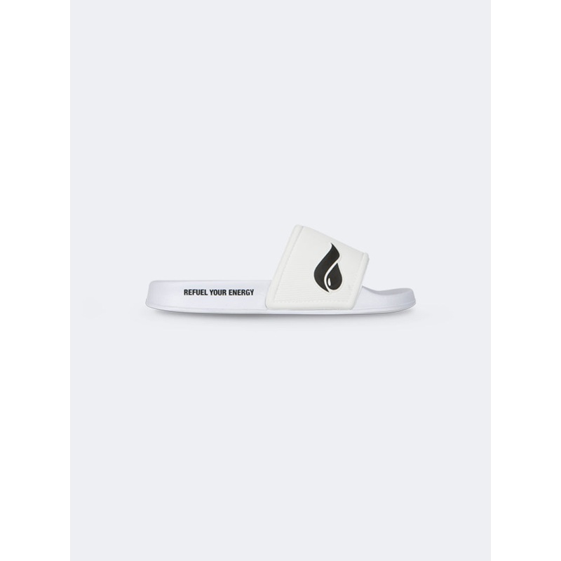 Oil And Gaz Comfy Unisex Beach Slide White/Black