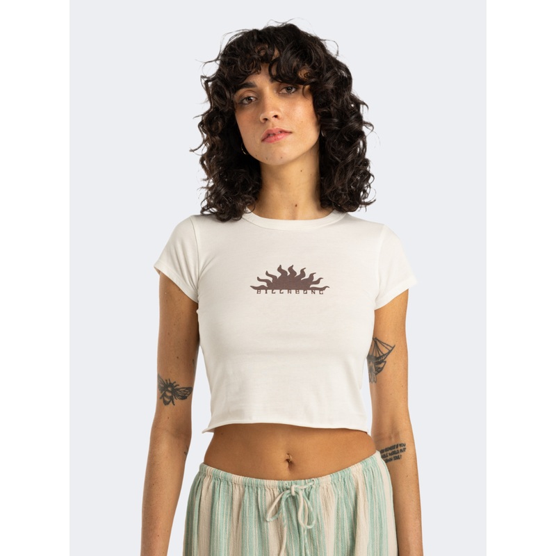Billabong Sweet Moment Women Lifestyle T-Shirt Salt Crystal