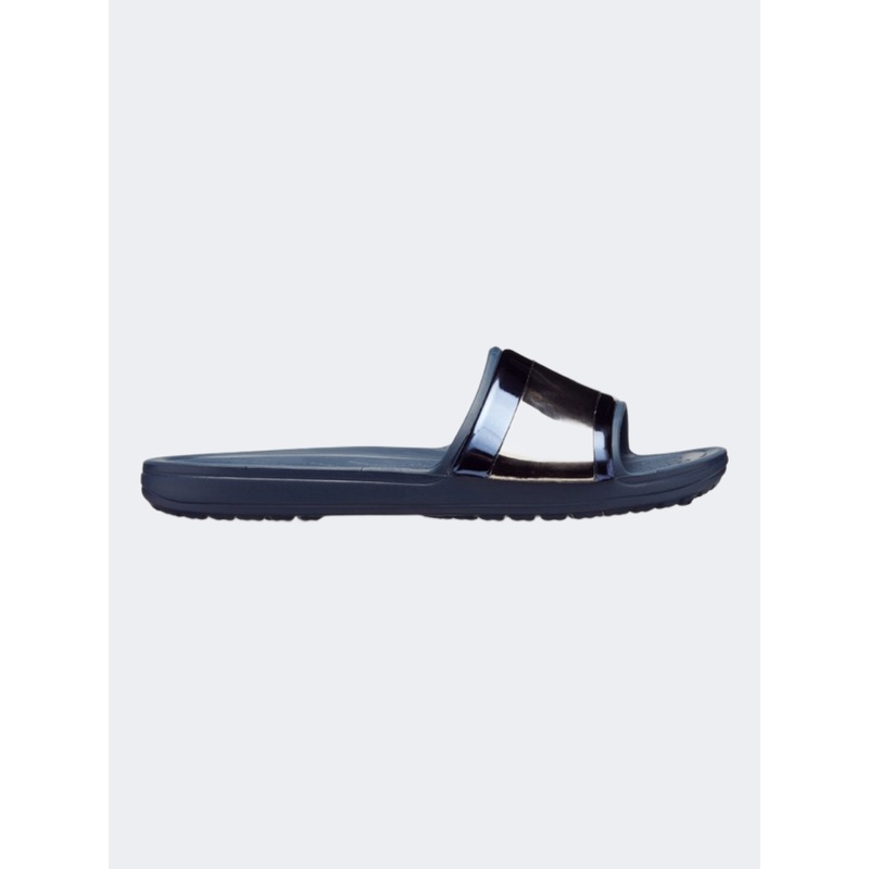 Crocs Sloane Metalblock Solid Women lifestyle Slippers Metalic Navy