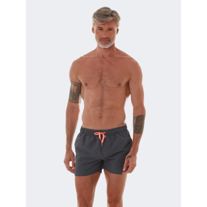 Bluepoint Solids Men Beach Swim Short Anthracite