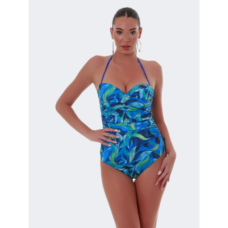 Bluepoint Women Beach Monokini Blue Lagoon/Royal