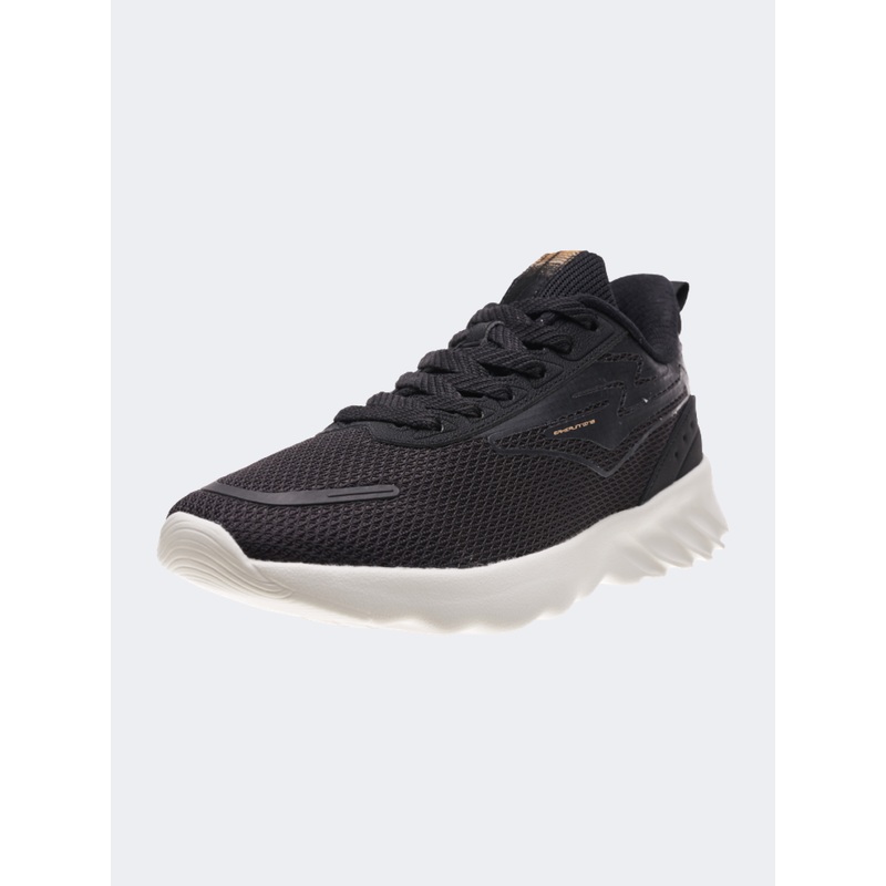 Erke Cushioning Women Running Shoes Black/Light Orange