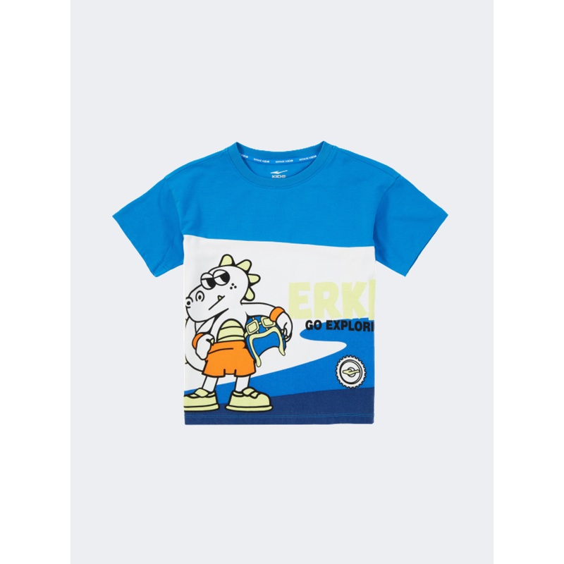 Erke Little-Boys Lifestyle T-Shirt Blue