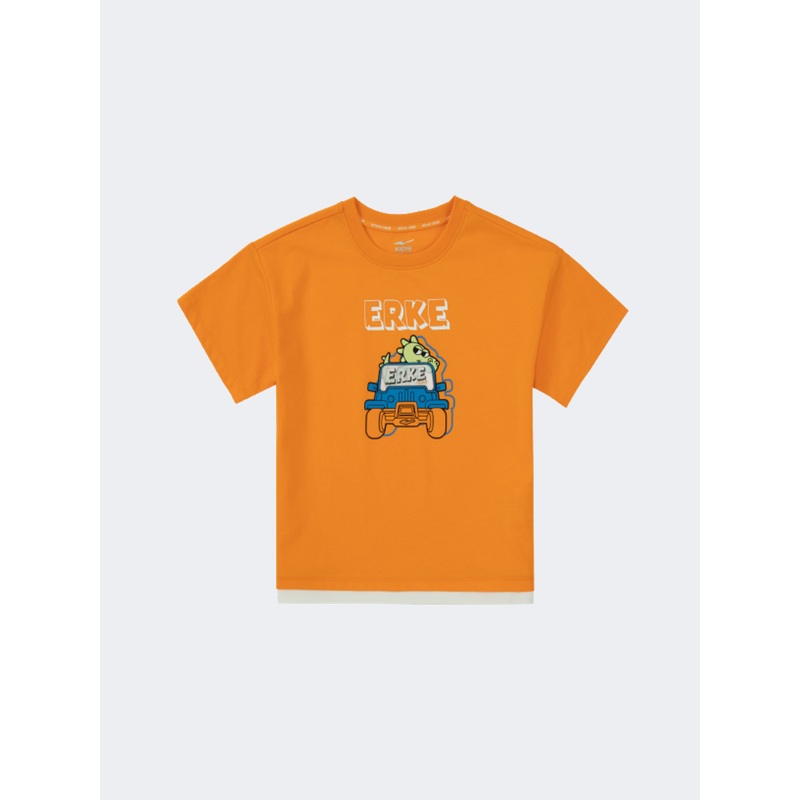 Erke Little-Boys Lifestyle T-Shirt Orange