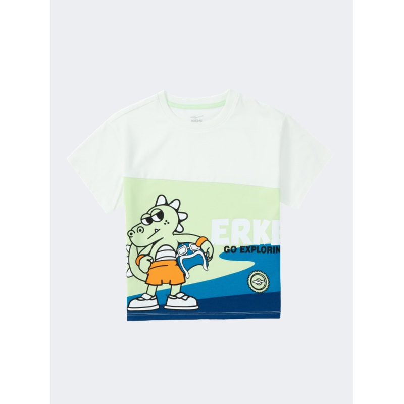 Erke Little-Boys Lifestyle T-Shirt White