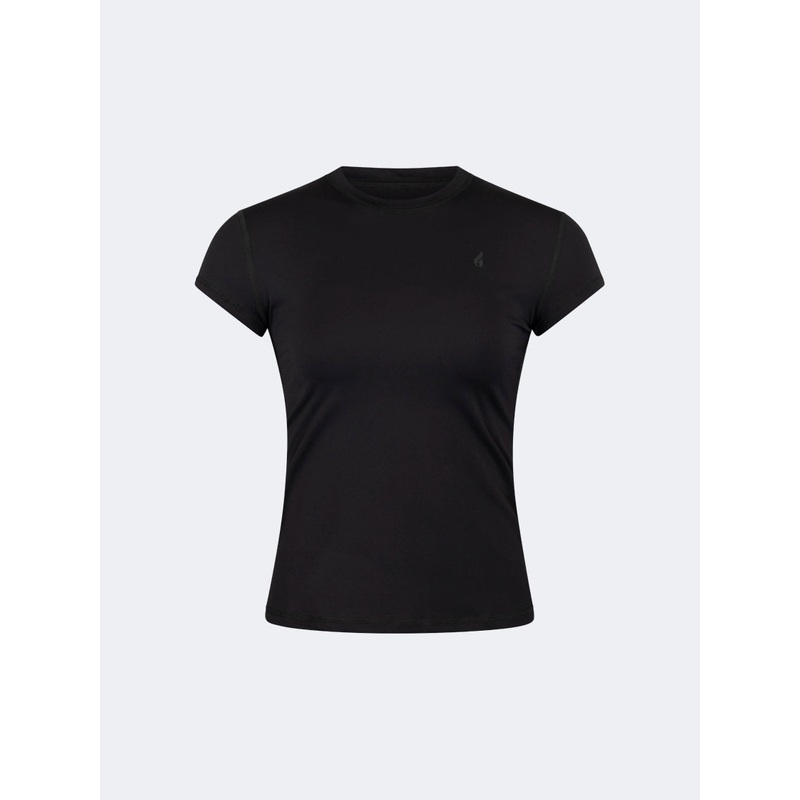 Oil And Gaz Classic Women Lifestyle Crew Neck T-Shirt Black