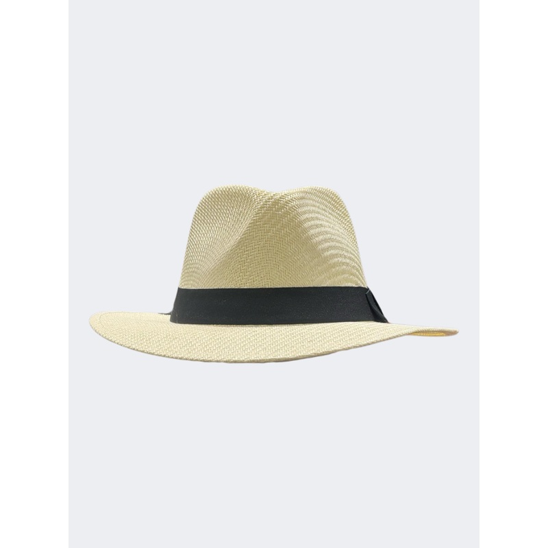 Oil And Gaz Summer Men Beach Hat Milk White
