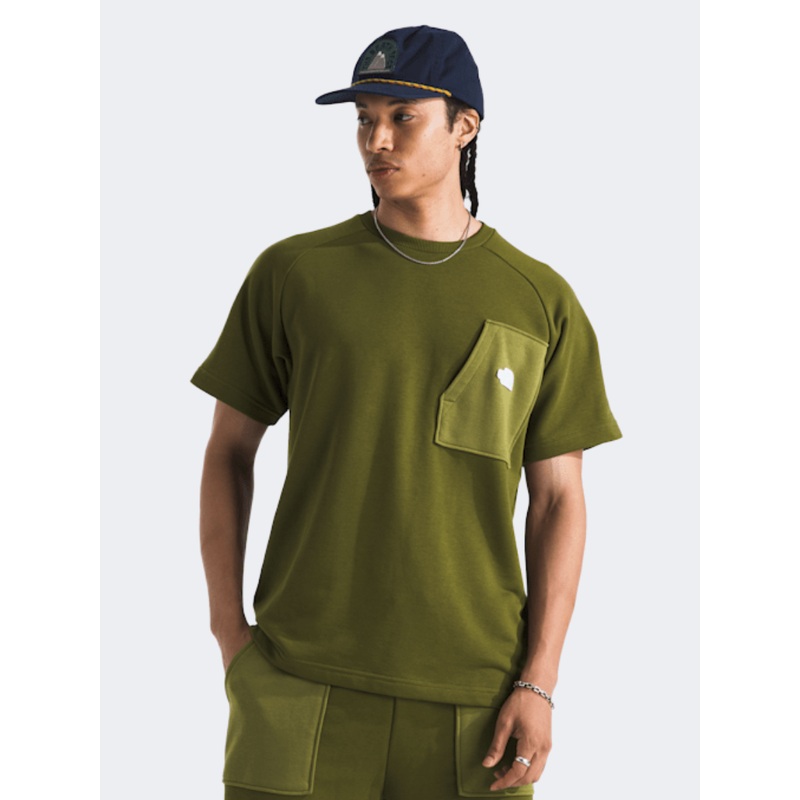 The North Face Terry Relaxed Men Lifestyle T-Shirt Forest Olive
