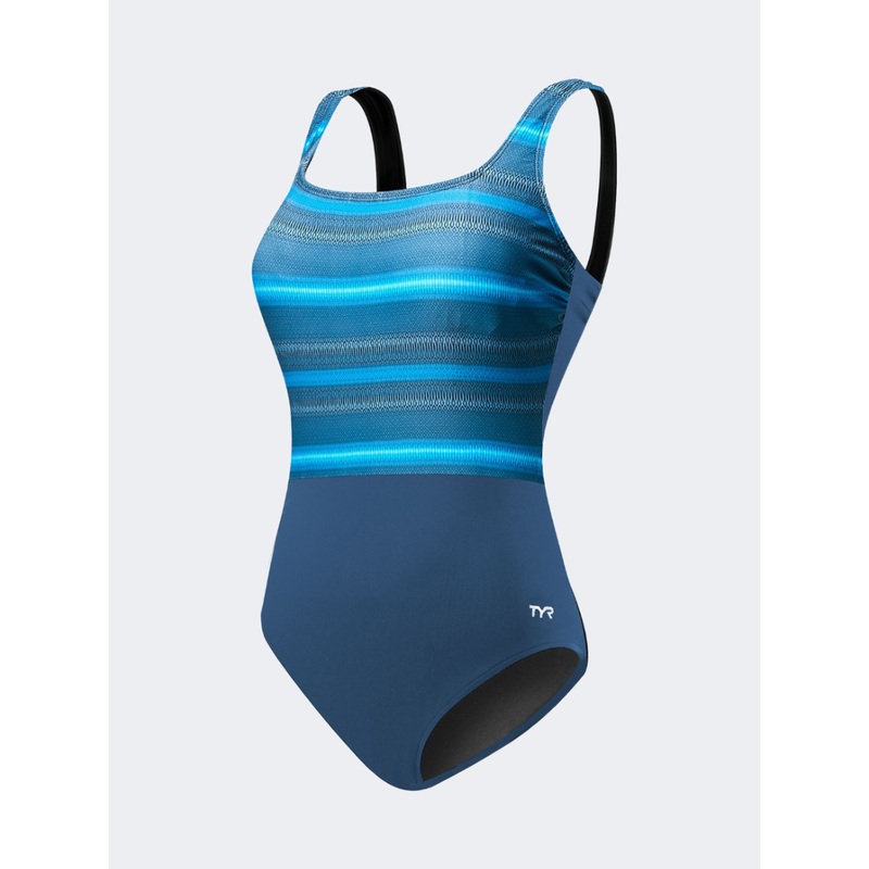 Tyr Tramanto Scoop Neck Controlfit Women Swim Monokini Storm