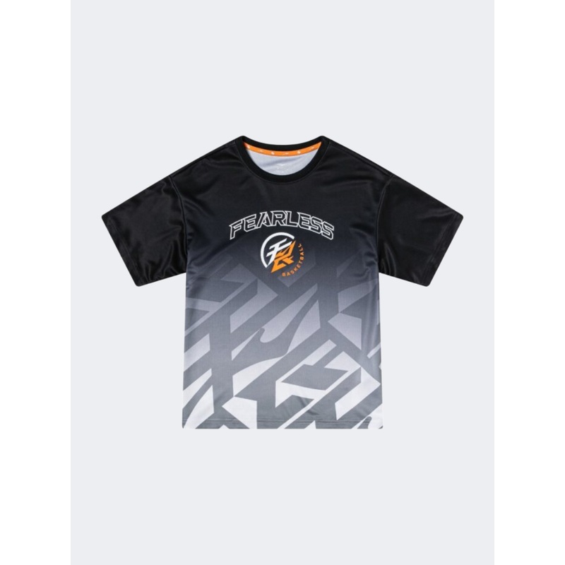 Erke Fearless Kids-Boys Lifestyle T-Shirt Black/White