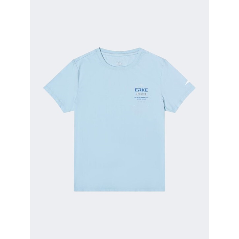 Erke Kids-Boys Lifestyle T-Shirt Light Ice Blue