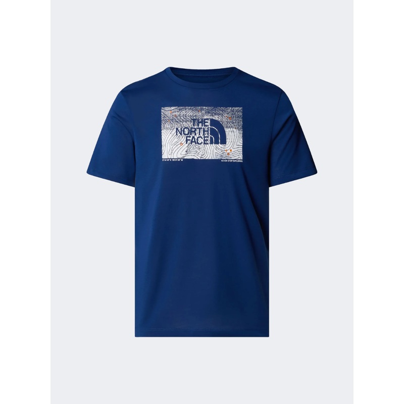 The North Face Foundation Abstract Graphic Men Lifestyle T-Shirt Blue