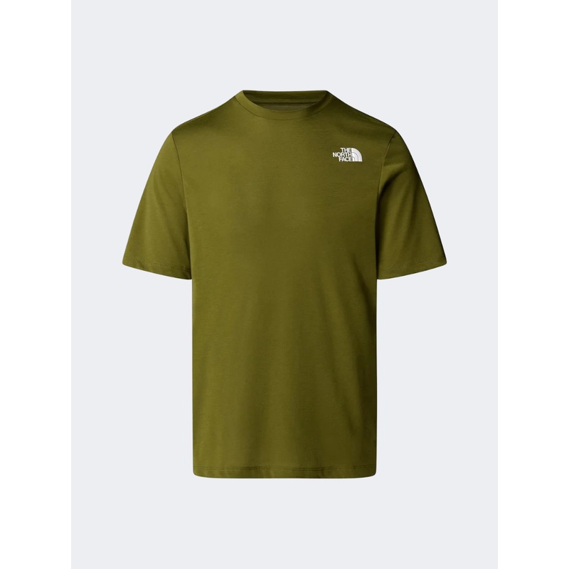The North Face Foundation Mountains Faces Men Lifestyle T-Shirt Olive