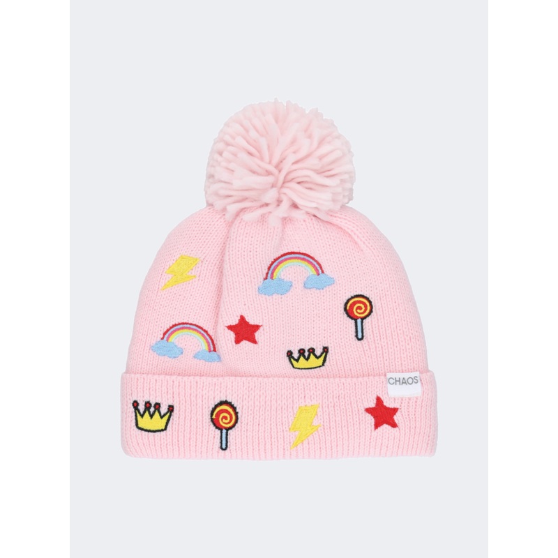 Chaos Pink A Boo Jr. Girls Lifestyle Beanie Light Pink