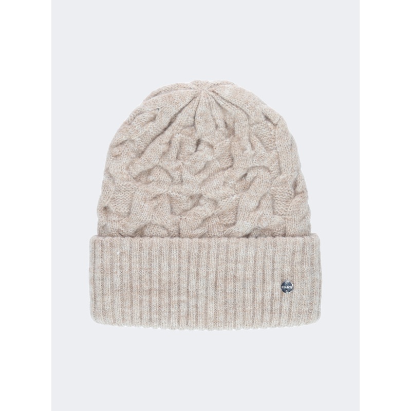 Chaos Star Women Lifestyle Beanie Heather Oatmeal
