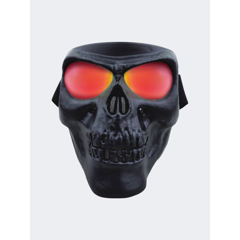 Global Vision Skull Mask Lifestyle Sunglasses Black/Red
