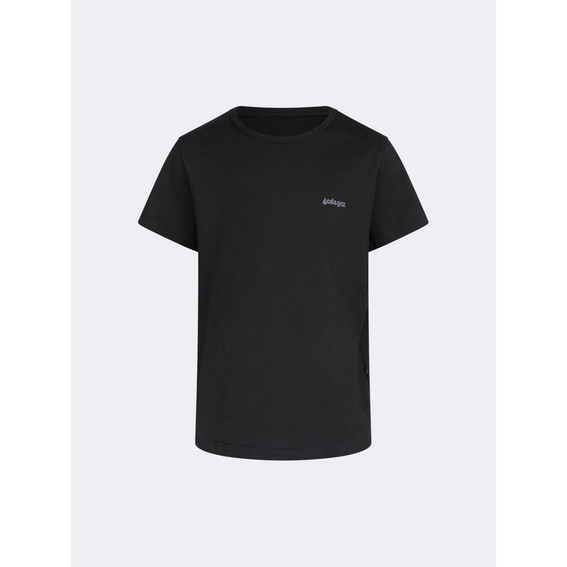 Oil And Gaz Classic Kids-Boys Lifestyle T-Shirt Black