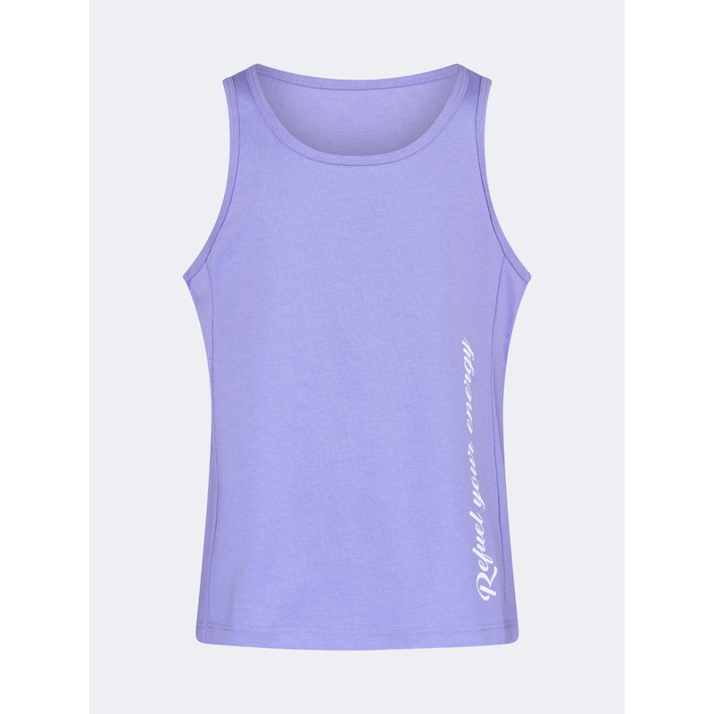 Oil And Gaz Classic Kids-Girls Lifestyle Tank Top Purple