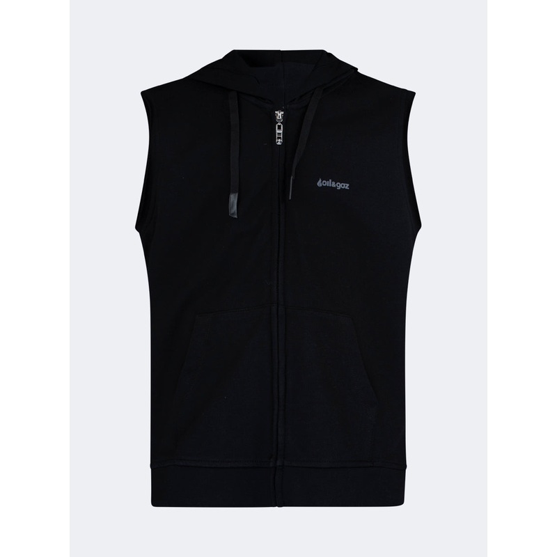 Oil And Gaz Sleeveless Kids Lifestyle Vest Black