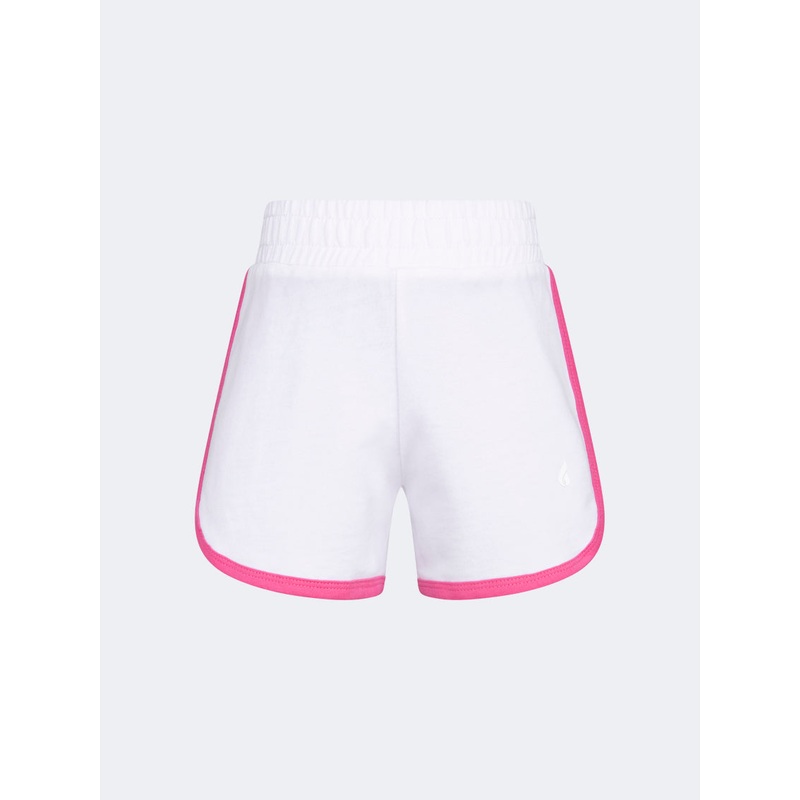 Oil And Gaz Stylish Kids-Girls Lifestyle Short White/L.Purple