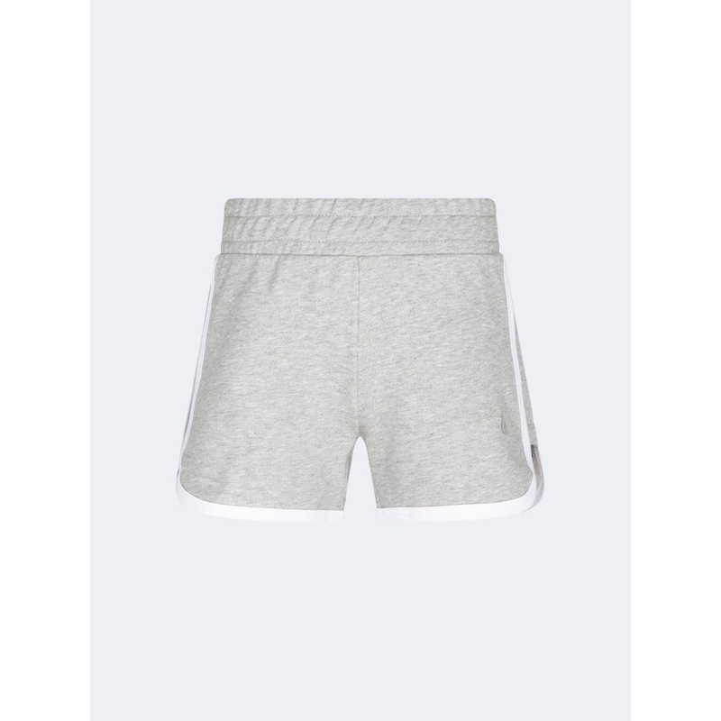 Oil And Gaz Stylish Kids-Girls Short Grey/White