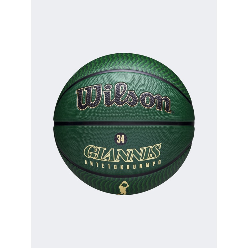 Wilson Nba Player Icon Giannis Size 7 Basketball  Ball Green