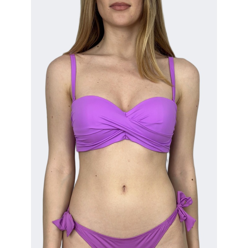 Bluepoint Solids Women Beach Bra Purple